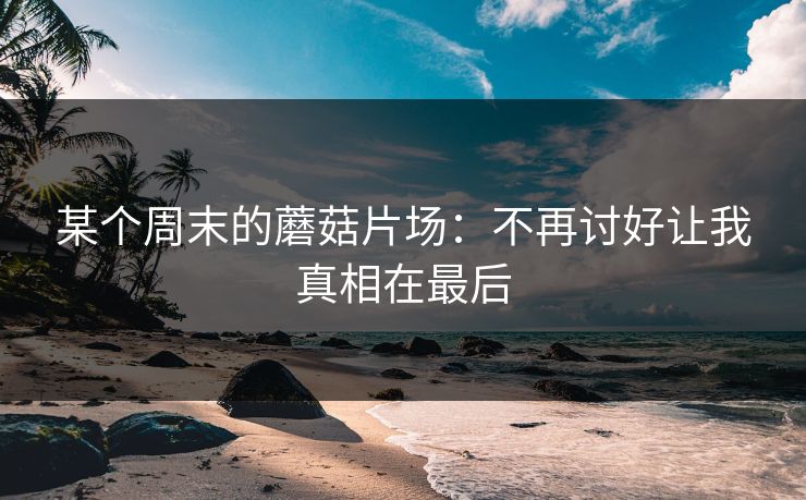 某个周末的蘑菇片场：不再讨好让我真相在最后